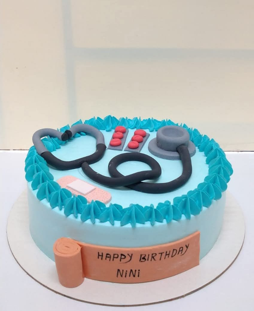Stylish Birthday Glasses Theme Vanilla Cake (2 Pound)