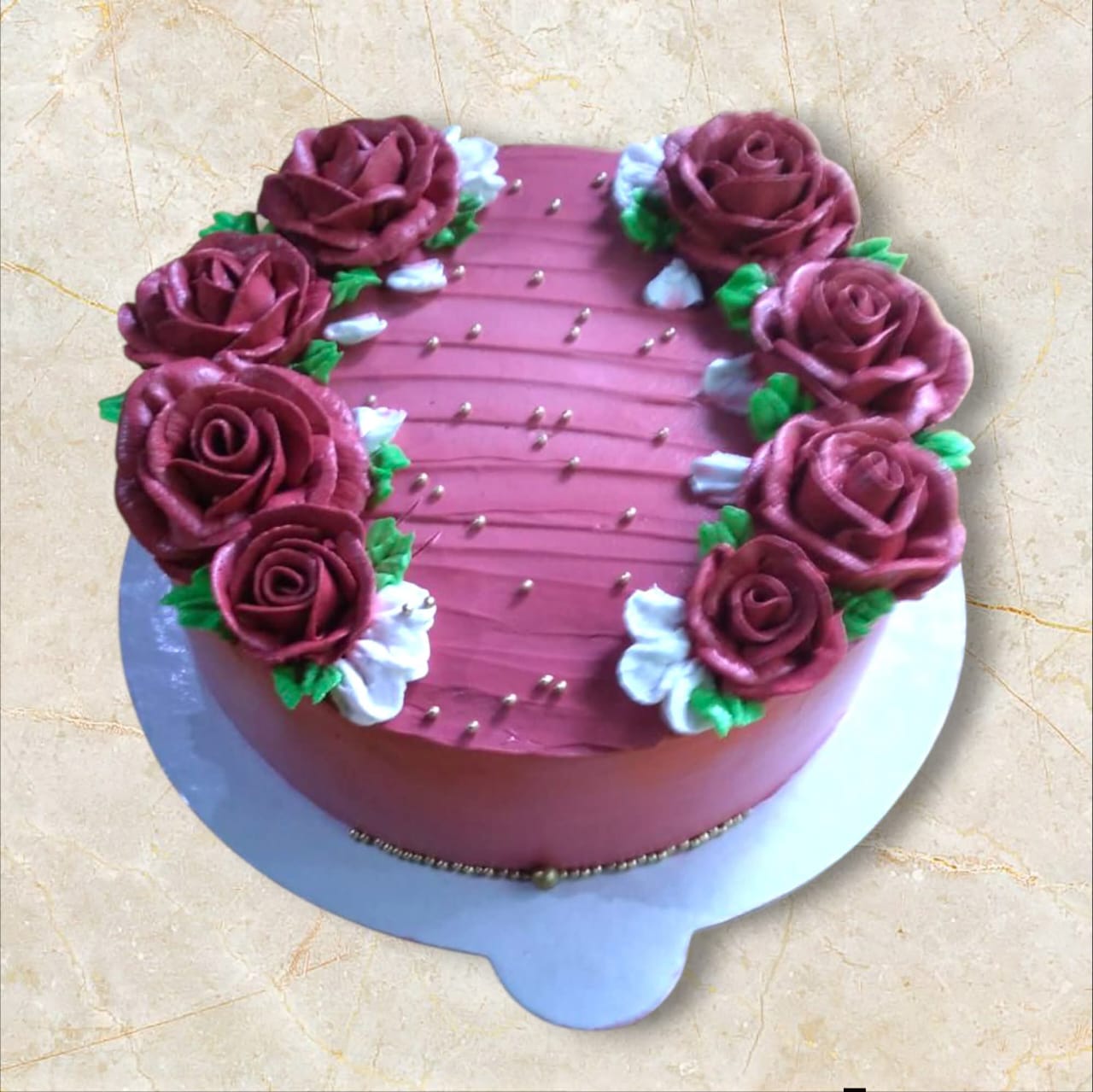 Royal Chocolate Rose Cake (2 Pound)